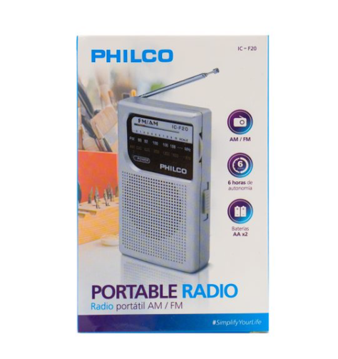 Radio Philco portatìl IC-F20 Gris - Silver-3