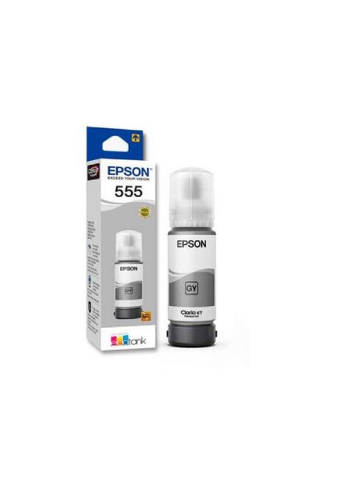 Tinta Botella Epson T555 Color Gris de 70ml-0
