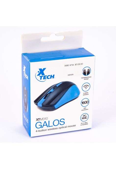 Mouse Inalambrico Xtech XTM-310BL Azul original-1