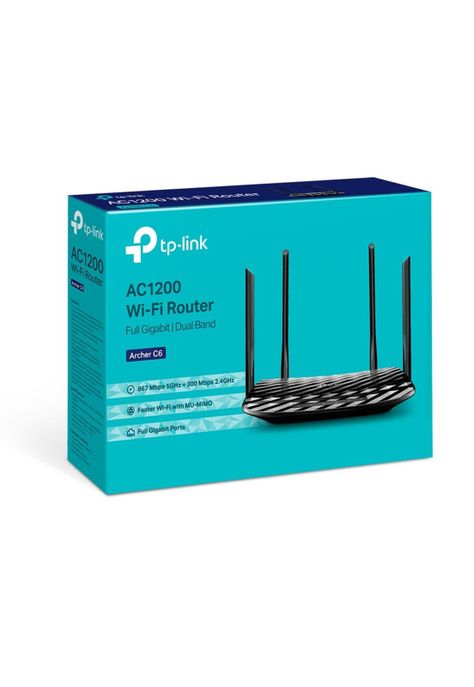 Router TP-Link ArcherC6 Inalámbrico AC1200 MU-MIMO Gigabit-3