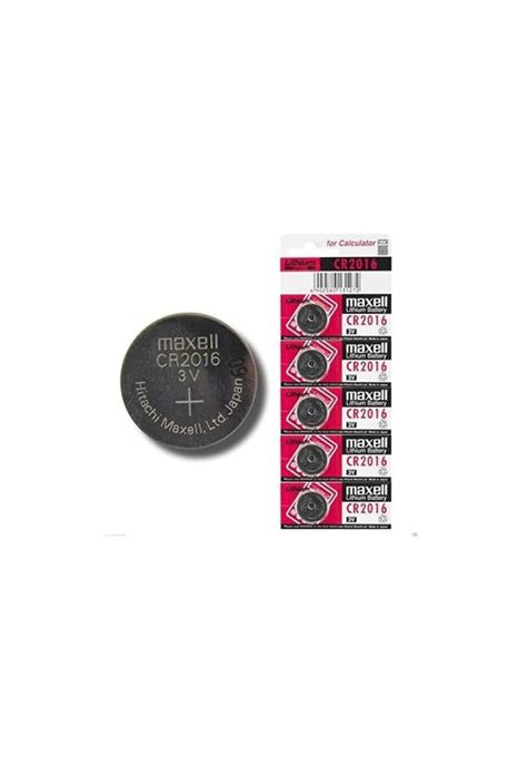 Pilas Maxell Cr2016 Tipo Botón Japonesa 5 Unidades-0