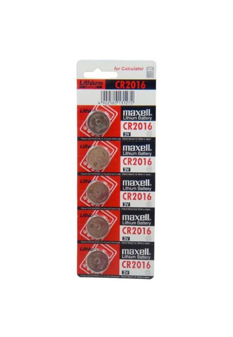 Pilas Maxell Cr2016 Tipo Botón Japonesa 5 Unidades-2