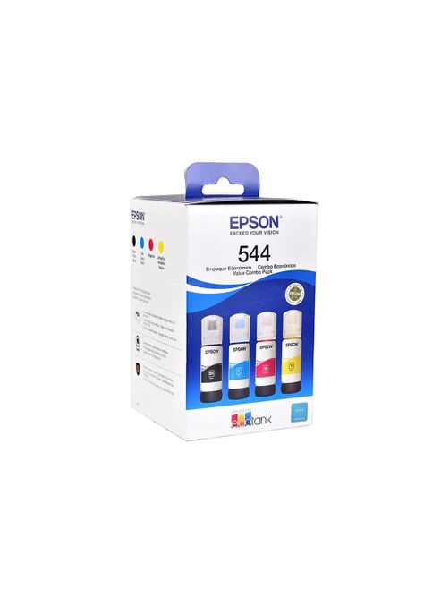 Tinta Epson 544 Pack 4 Colores Negro Cian Magenta Amarillo-0