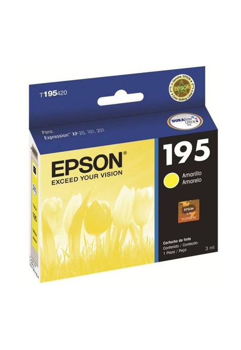 Cartucho de Tinta Epson 195 Amarillo Original-0