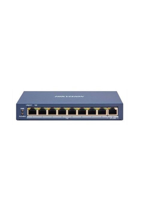 Switch POE Inteligente Hikvision 8 Puertos Fast Ethernet-0