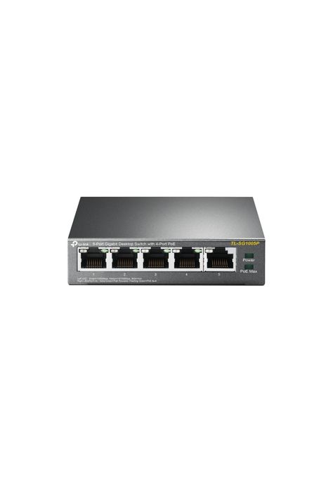 Switch TP-Link TL-SG1005P 5 puertos Gigabit 10Gbps PoE 56W-1