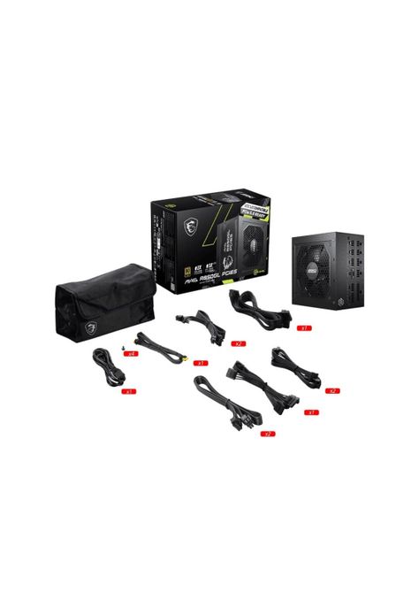 Fuente de Poder MSI MAG A850GL PCIE5 850W F Modular 80+ Gold-3