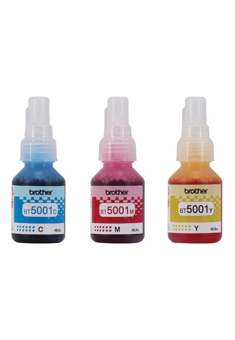 Pack Tintas Originales Brother BT5001 Cian Magenta Amarillo-1