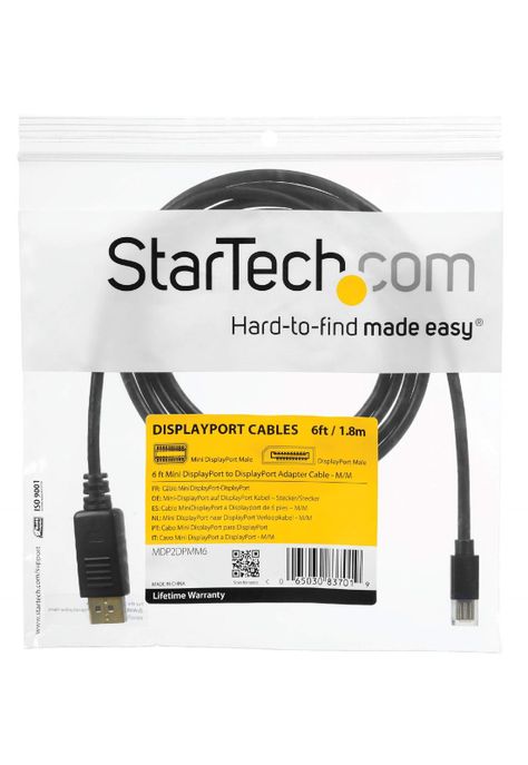 Cable Adaptador de Monitor Startech Mini DisplayPort a DP-2