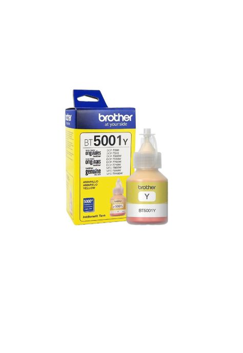 Tinta Botella Brother Bt5001y Amarillo 41ml 5000pag-0