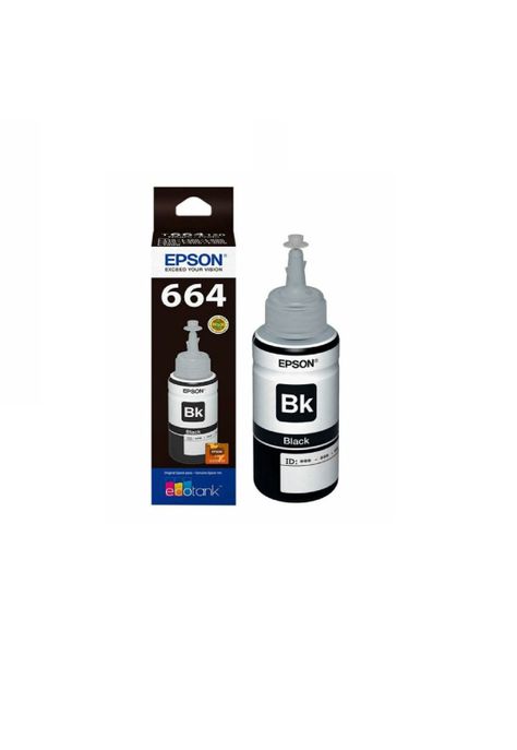 Botella Tinta Epson T664 Original Negro-1