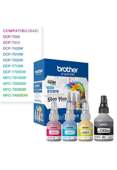 Pack de Tintas Originales Brother BT5001-2