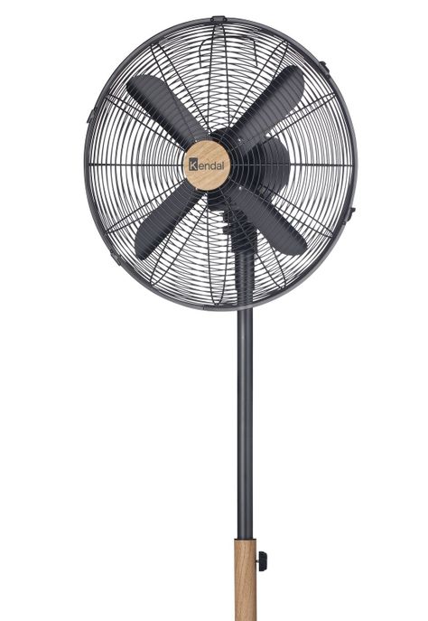 Ventilador Pedestal kendal 16" 60W Kzf-1616 Metal Madera-1