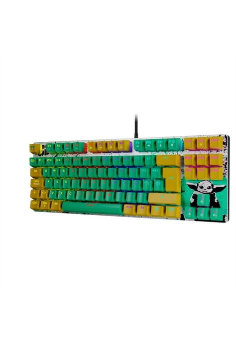 Teclado Gamer Primus Gaming Grogu BALLISTA81T USB Verde-1