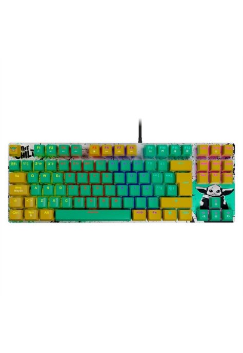 Teclado Gamer Primus Gaming Grogu BALLISTA81T USB Verde-2