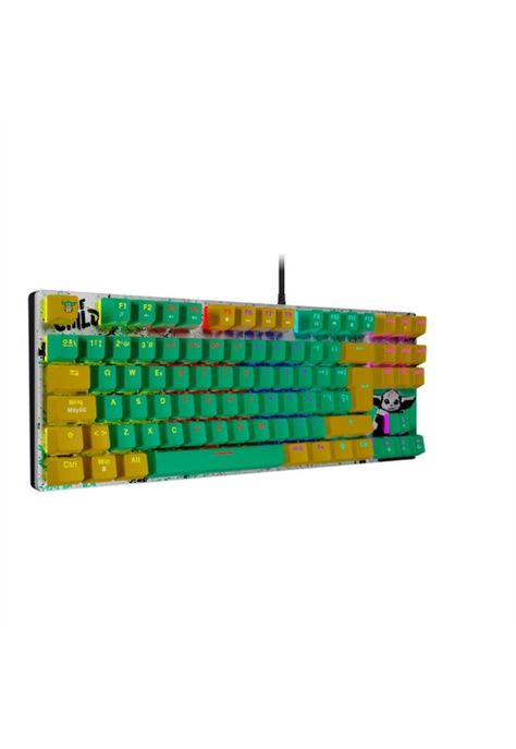 Teclado Gamer Primus Gaming Grogu BALLISTA81T USB Verde-3