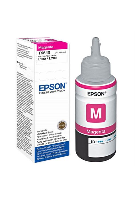 Botella Tinta Epson T664 Original Magenta-0