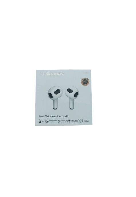 Audifonos Inalambricos Monster Audio TW14W Blanco-1