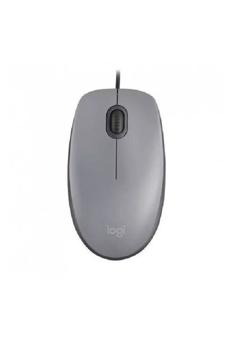 Mouse Logitech M110 Silent con cable Gris-0