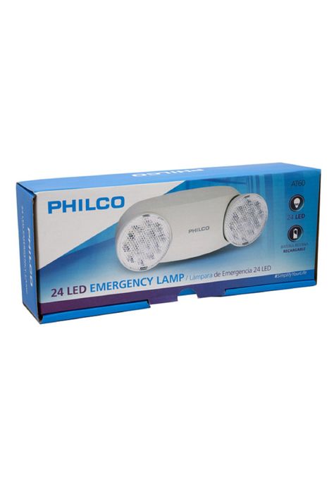 Luz De Emergencia Philco 2 Focos Fijos Recargable-2