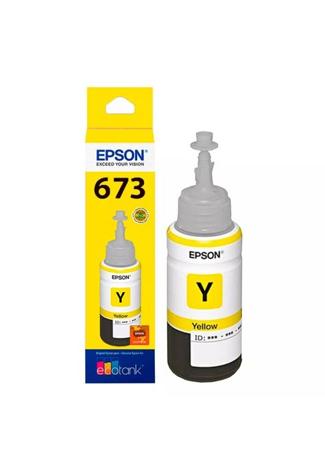 Tinta Botella Epson T673 Ecotank 70ml Amarilla-0