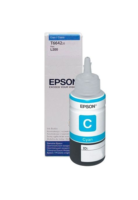 Botella Tinta Epson T664 Original Cyan-0