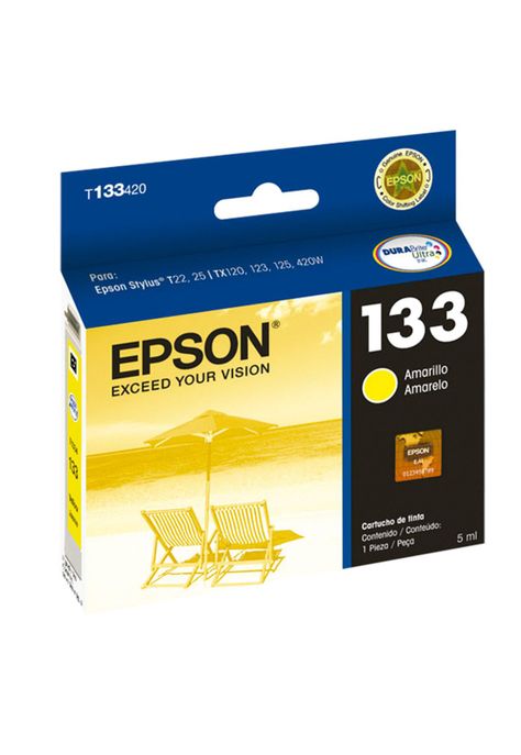 Cartucho de Tinta Epson 133 Amarillo Original-0