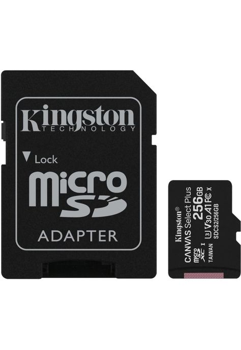 Micro SD Kingston 256gb Clase 10 + Adaptador-0