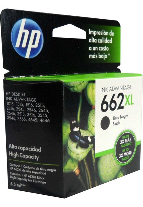 Cartucho de Tinta HP 662XL 360 páginas Negro-1