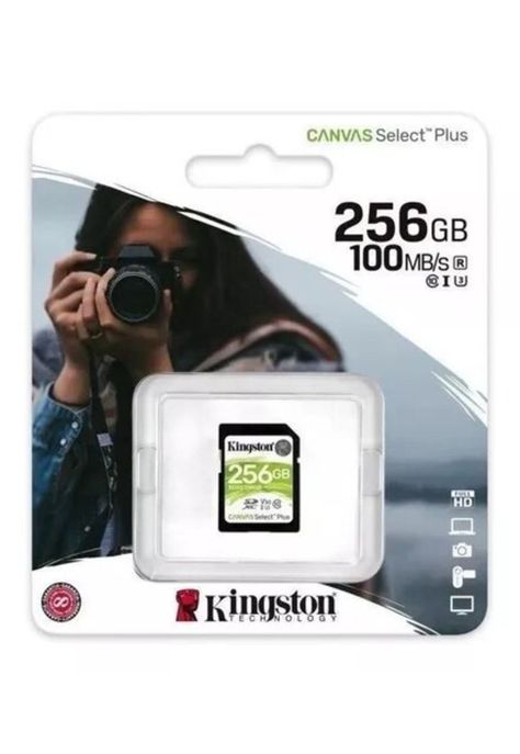 Tarjeta Memoria SD Kingston Canvas Select Plus 256GB Verde-0