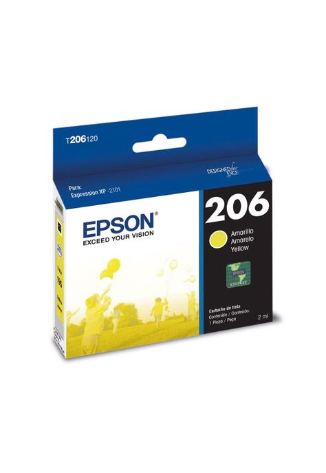 Cartucho de Tinta Epson Modelo 206 Color Amarillo Original-0