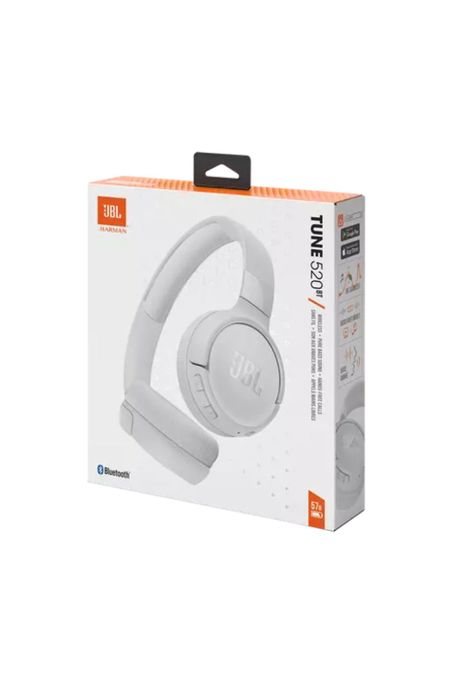 Audífonos JBL Tune 520BT Pure Bass Voice Aware BT Blanco-4