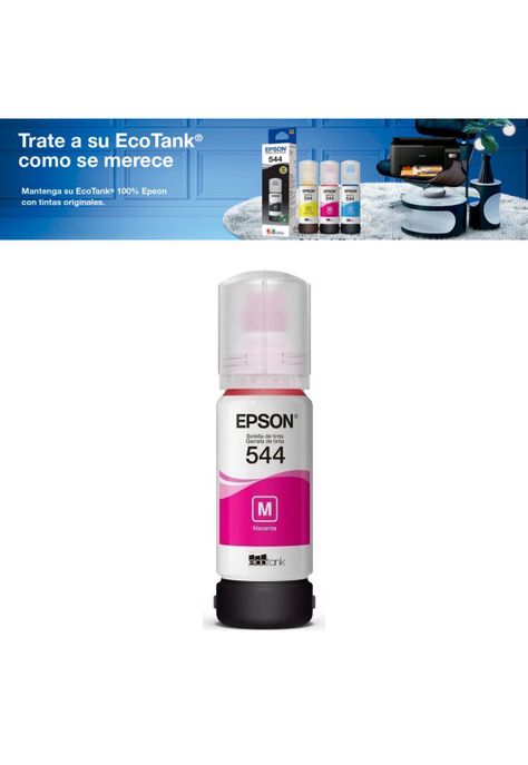Tinta Botella Epson T544 Color Magenta de 65ml Original-2
