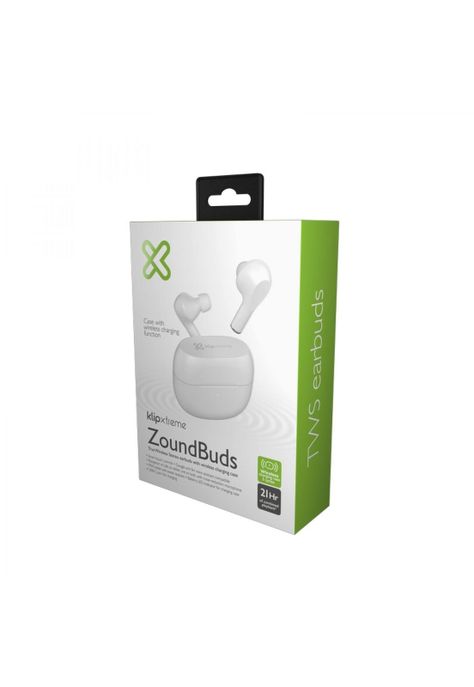 Audífonos Klip Xtreme TWS ZoundBuds Bluetooth Blanco-1