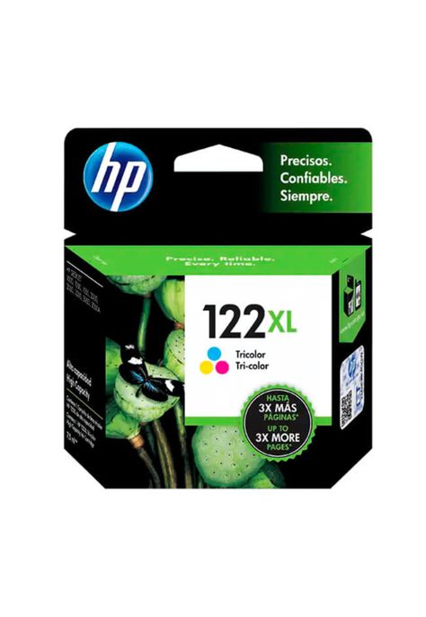 Cartucho De Tinta Hp 122xl Tricolor 330 Páginas Original-0