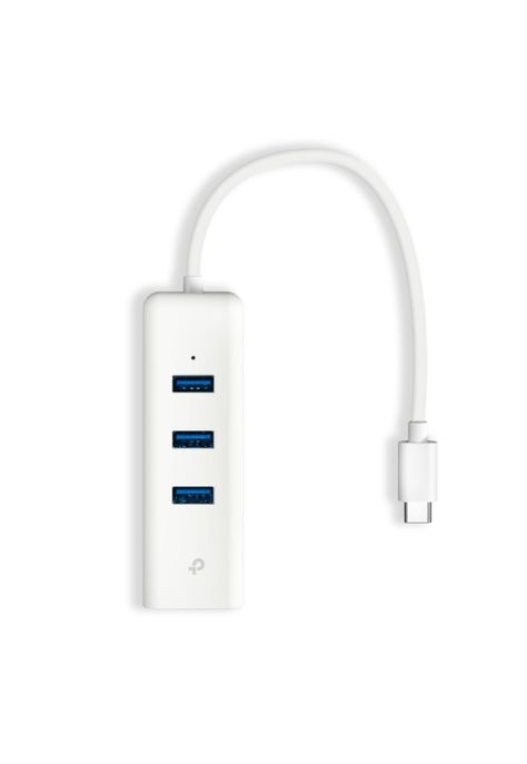 Adaptador TP-Link USB-C 3 Port Hub y Gigabit Ethernet-0