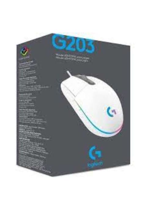 Mouse Gamer Logitech G203 LIGHTSYNC 8.000dpi RGB Blanco-5