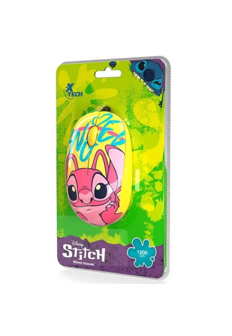Mouse Xtech Disney Stitch Wired 1200dpi Amarillo-3