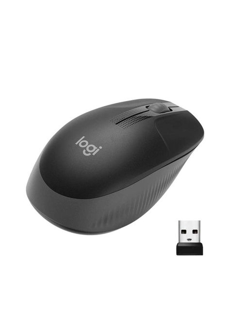 Mouse Logitech Inalámbrico M190 1000 dpi Receptor USB Gris-0