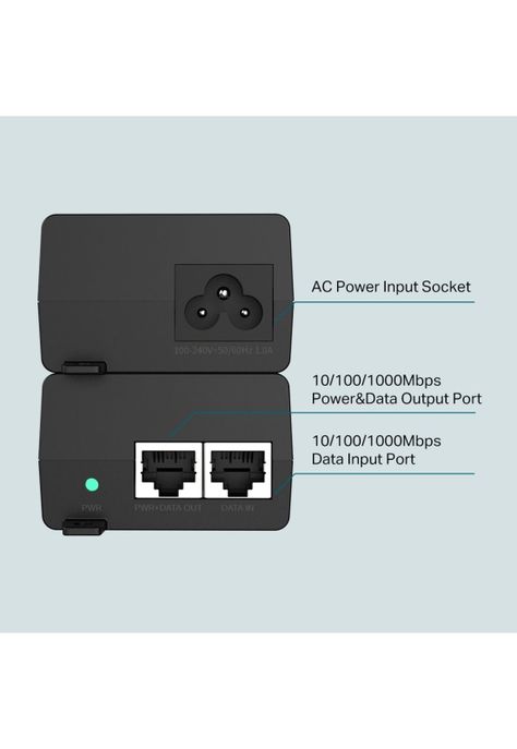 Inyector TP-Link TL-POE160S PoE + Negro-2