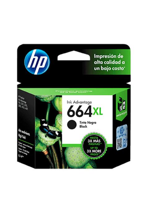 Cartucho Tinta HP 664XL 480 páginas Negro Original-0