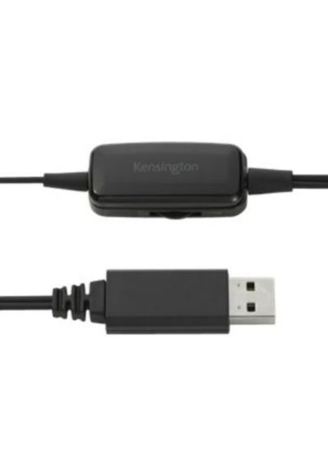 Audífonos Kensington Monoaural Conexión USB Negro-3