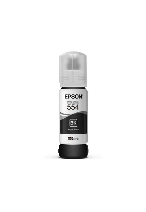 Tinta Epson T554 Color Negro Botella de 70ml-0