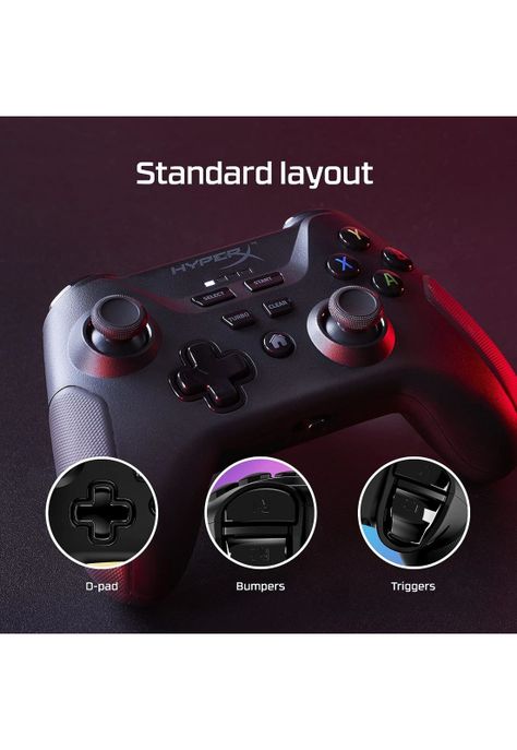 Joystick HyperX Clutch Inalámbrico BT Android Y Pc Negro-4