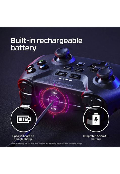 Joystick HyperX Clutch Inalámbrico BT Android Y Pc Negro-5