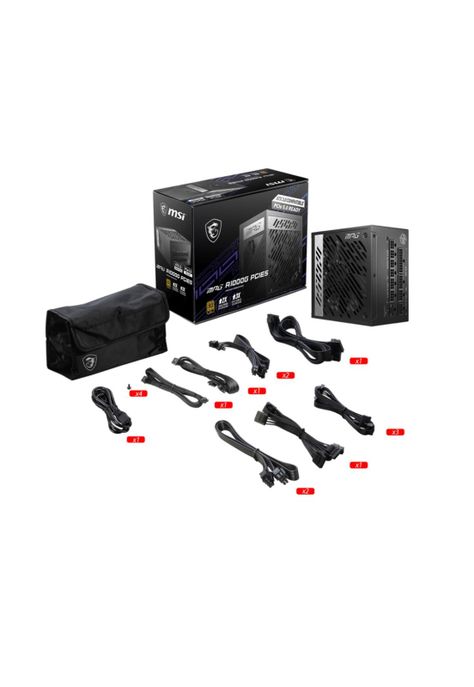 Fuente Poder MSI MPG A1000G PCIE5 1000W F Modular 80+ Gold-1