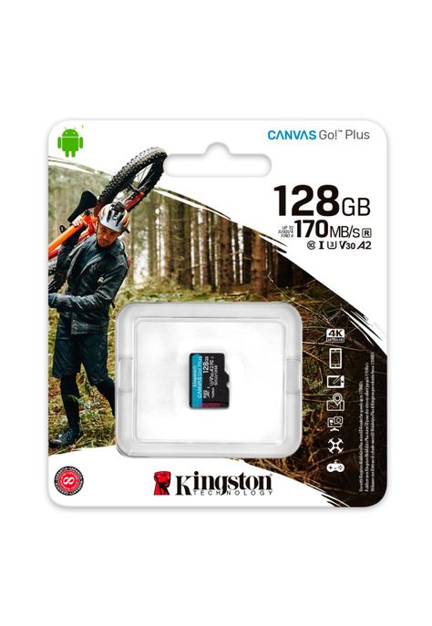 Kingston 128gb Microsd Canvas Go Plus Sdcg3/128gbsp 170/90m-1