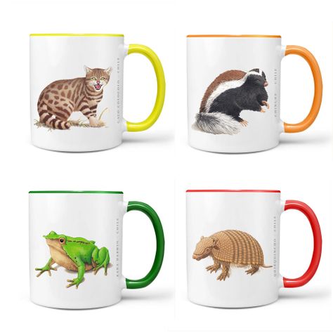 Set De 4 Tazones De Fauna N°2-0