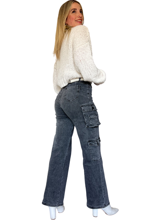 Chaleco sweater mujer escote V con aplicaciones calidad premium-2