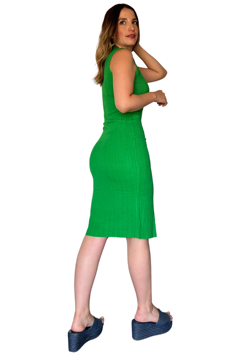 Vestido largo mujer Lucky Diamonds elasticado y con abertura en pierna-1